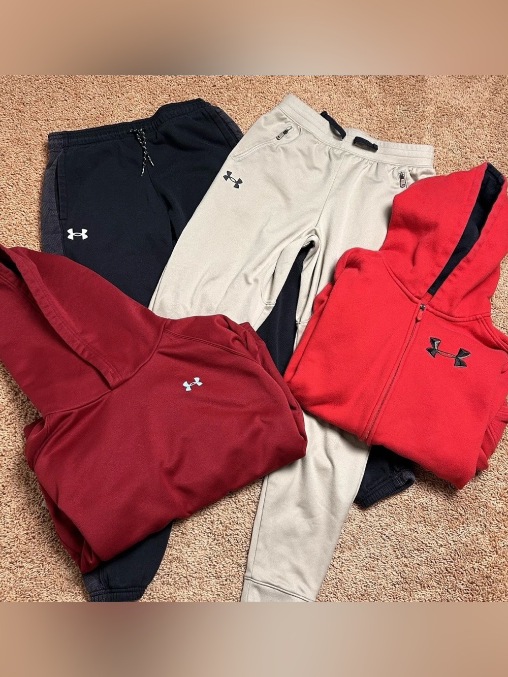 Under Armour Jogger & Sweatshirt Lot Boys L/XL Casual Activewear School Play Gym